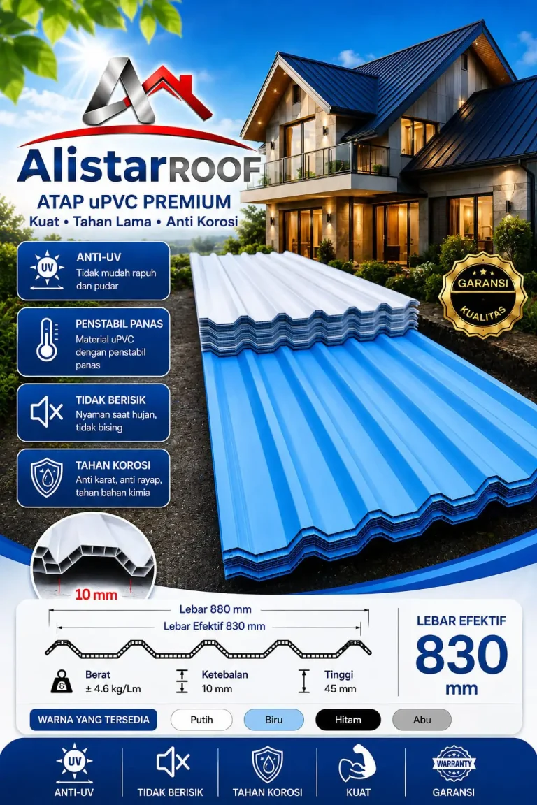 Atap UPVC double layer AliStar Roof