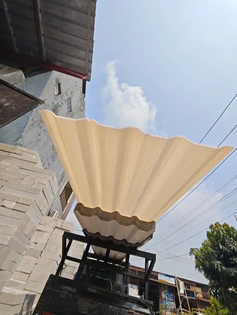 Stok atap UPVC AliStar Roof double layer A